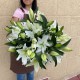 Букет из 19 белых лилий купить с доставкой в Санкт-Петербурге